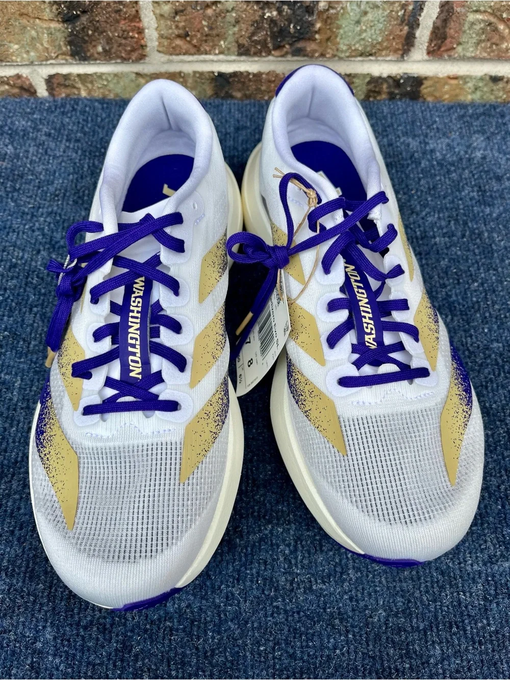 Adidas Adizero EVO SL Washington Huskies Shoes Men Size 7 Women Size 8 New w/tag - Picture 2 of 14
